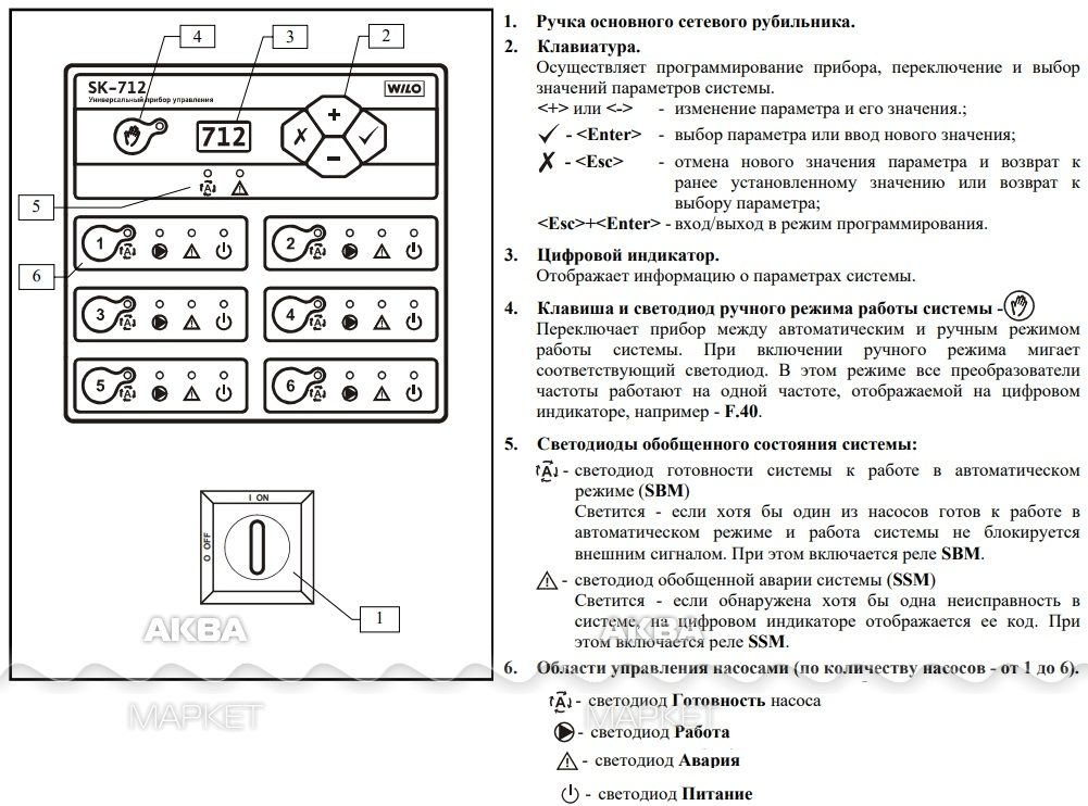 Схема подключения sk 712