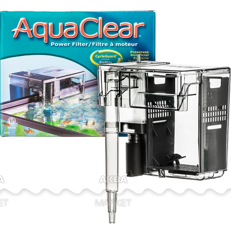 AQUACLEAR Power Filter от Hagen AQUACLEAR 20. AQUACLEAR Power Filter. Фильтр для аквариума рюкзачного типа. Рюкзачный фильтр.